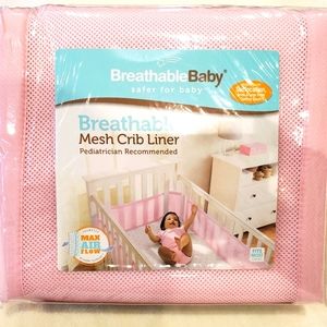 NWT BREATHABLE BABY MESH CRIB LINER